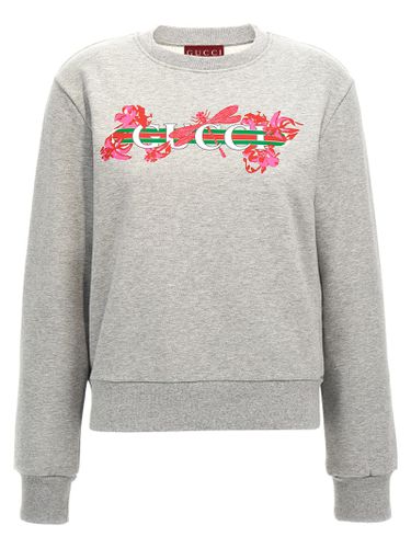 Gucci Logo Print Sweatshirt - Gucci - Modalova