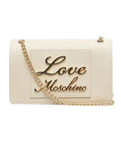 Logo Lettering Chain Linked Shoulder Bag - Love Moschino - Modalova
