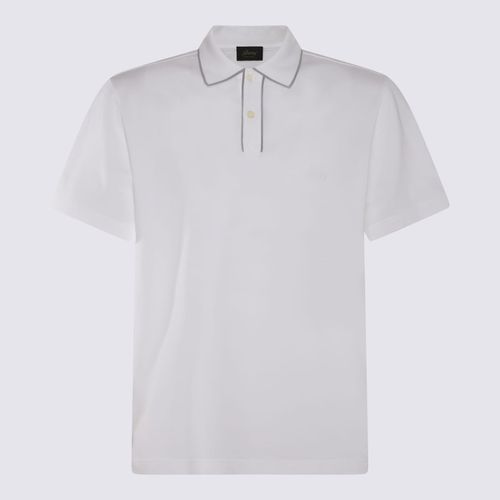 Brioni White Cotton Polo Shirt - Brioni - Modalova