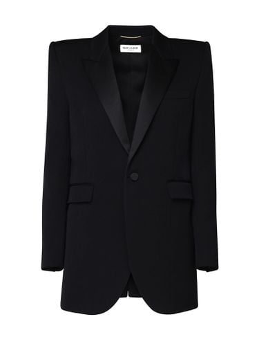 Jacket With Geometric Shoulders - Saint Laurent - Modalova