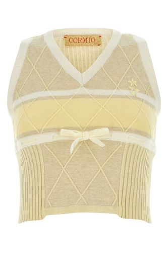 Embroidered Wool Blend Mary Vest - Cormio - Modalova