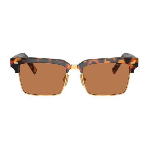 Mu 10zs Runway 19p2z1 Tortoise Brown Sunglasses - Miu Miu - Modalova