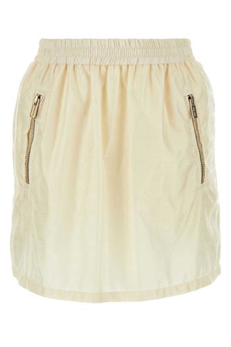 Miu Miu Ivory Nylon Mini Skirt - Miu Miu - Modalova