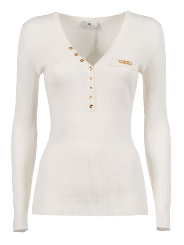 Womens Knitted Sweater - Elisabetta Franchi - Modalova