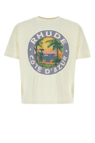 Rhude Sand Cotton Lago T-shirt - Rhude - Modalova
