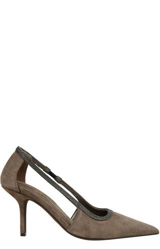 Embellished Pointed Toe Pumps - Brunello Cucinelli - Modalova