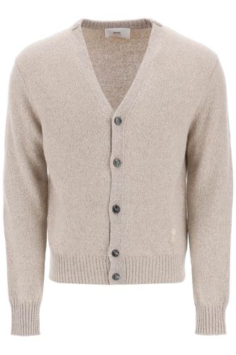 Melange Cashmere Cardigan - Ami Alexandre Mattiussi - Modalova