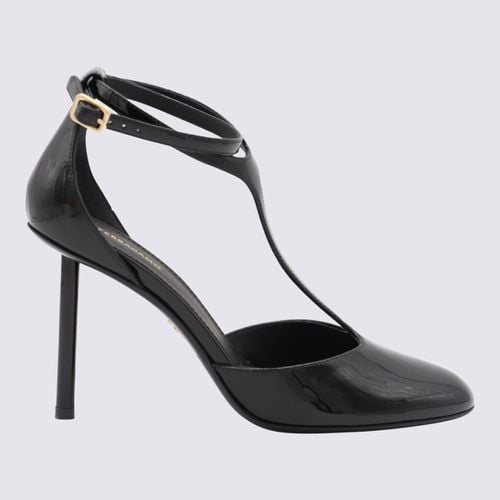 Ferragamo Black Leather Pumps - Ferragamo - Modalova