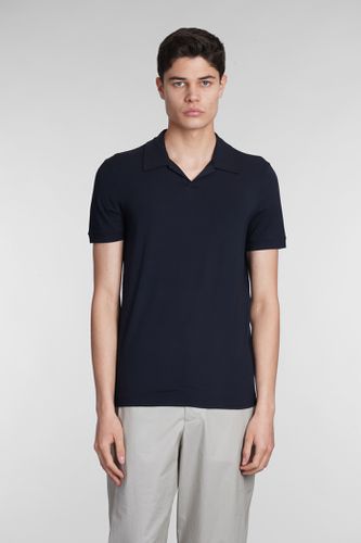 Black Viscose Polo Shirt - Giorgio Armani - Modalova
