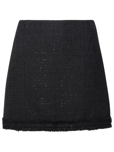 Cotton Blend Miniskirt - Versace - Modalova