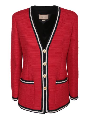 Gucci Buttoned Band Red Jacket - Gucci - Modalova