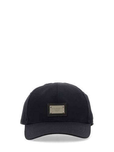 Baseball Cap With Logo Plaque - Dolce & Gabbana - Modalova