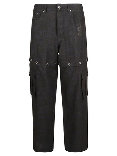 S Logo Linen Cargo Trousers - Off-White - Modalova