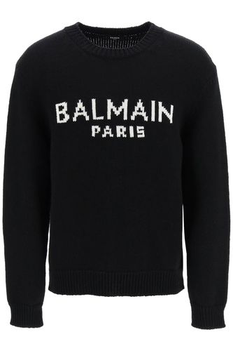 Balmain Wool Logo Sweater - Balmain - Modalova