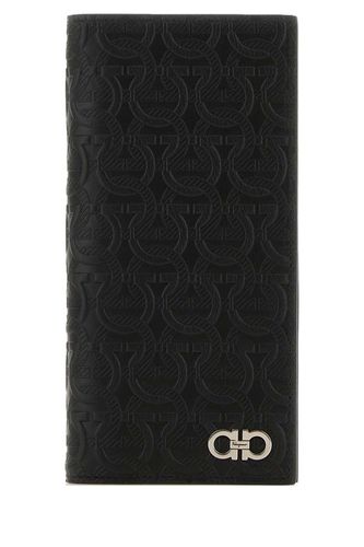 Ferragamo Black Leather Wallet - Ferragamo - Modalova