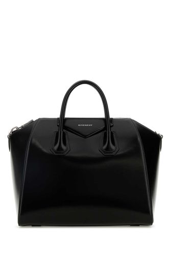 Black Leather Medium Antigona Handbag - Givenchy - Modalova