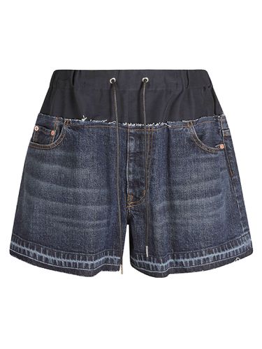 Sacai Double-layered Denim Shorts - Sacai - Modalova