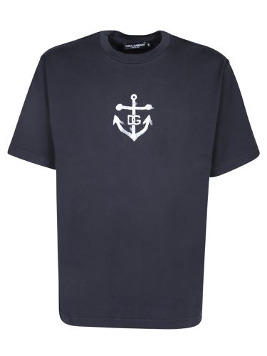 Dolce & Gabbana Anchor Blue T-shirt - Dolce & Gabbana - Modalova