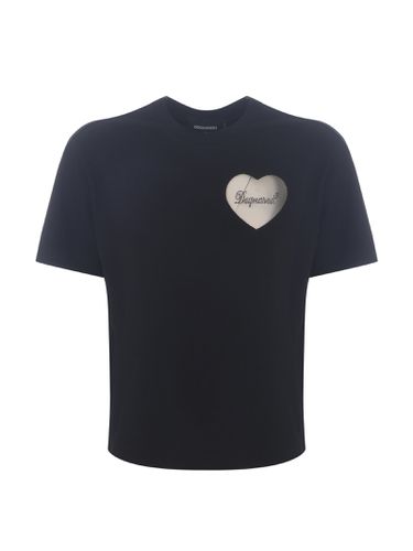 T-shirt heart Made Of Cotton Jersey - Dsquared2 - Modalova