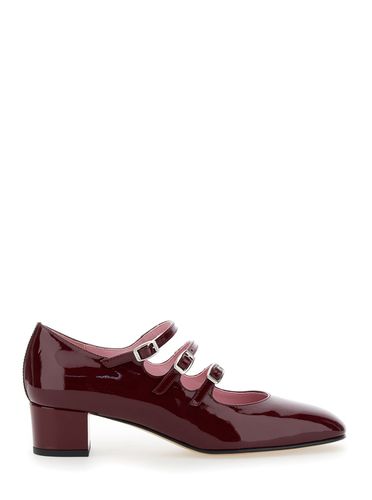 Kina Mary Janes With Straps And Block Heel In Patent Leather Woman - Carel - Modalova