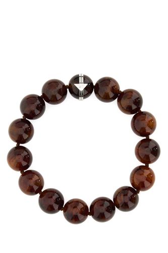 Prada Printed Pearls Necklace - Prada - Modalova