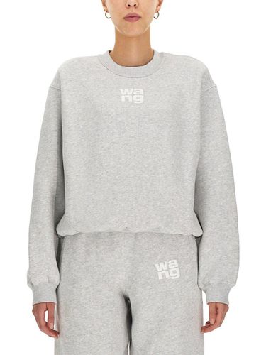 Logo Printed Crewneck Sweatshirt - Alexander Wang - Modalova