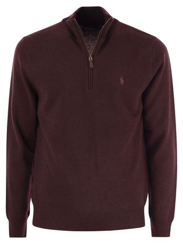 Wool Pullover With Half Zip - Polo Ralph Lauren - Modalova