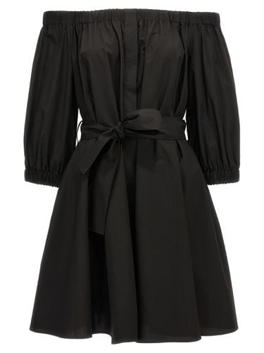 Parosh Black Cotton Dress - Parosh - Modalova