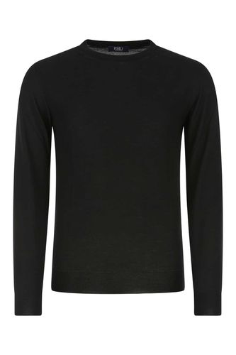 Fedeli Black Cashmere Blend Sweater - Fedeli - Modalova