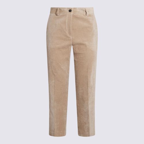 Antonelli Beige Cotton Pants - Antonelli - Modalova