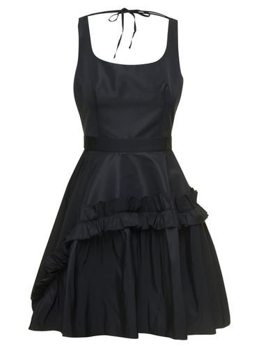 Mini Dress With Oversize Ruche In Polyfaille Woman - Alexander McQueen - Modalova