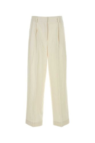 Totême Ivory Silk Blend Pant - Totême - Modalova