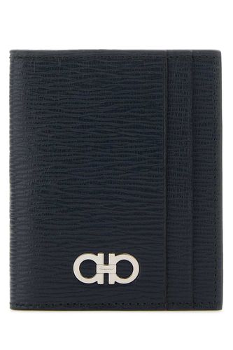 Ferragamo Black Leather Card Holder - Ferragamo - Modalova