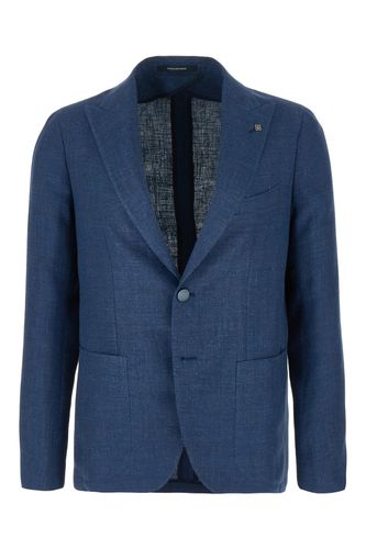 Tagliatore Blue Linen Blend Blazer - Tagliatore - Modalova