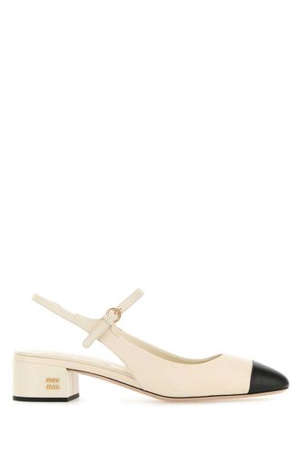 Miu Miu Ivory Leather Pumps - Miu Miu - Modalova