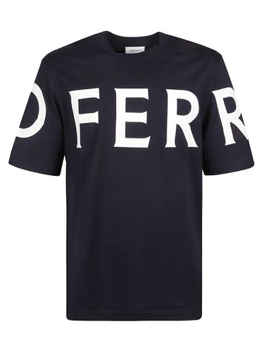 Ferragamo Logo All-over T-shirt - Ferragamo - Modalova