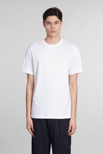 T-shirt In White Cotton - Giorgio Armani - Modalova