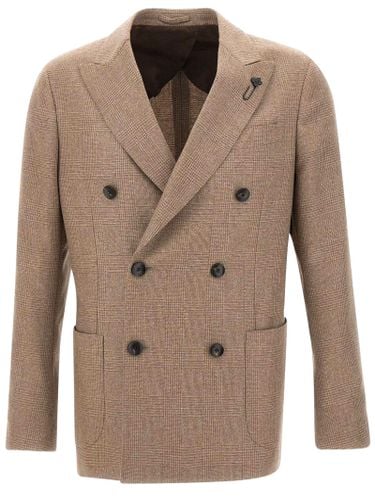 Lardini Light Brown Cashmere Blazer - Lardini - Modalova