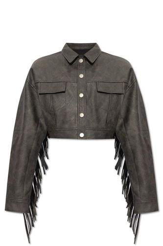 Logo Patch Fringed Cropped Jacket - Rotate by Birger Christensen - Modalova