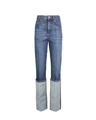 Logo Patch Straight Leg Jeans - SportMax - Modalova