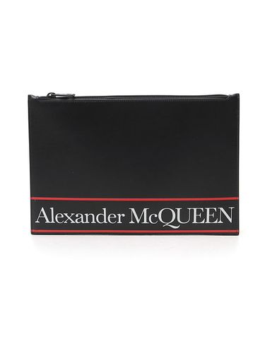 Logo Printed Clutch Bag - Alexander McQueen - Modalova