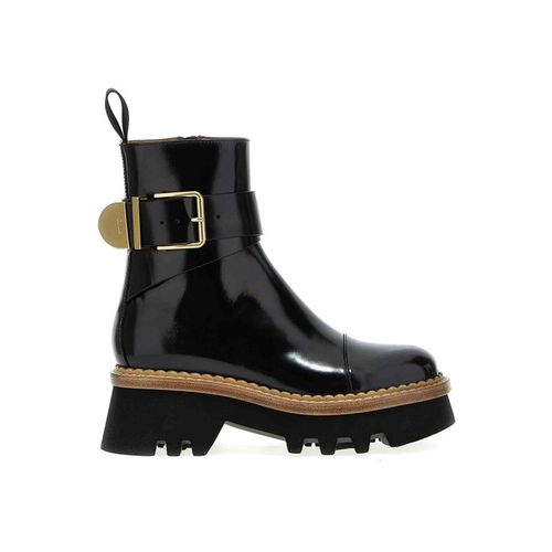 Chloé Owena Leather Boots - Chloé - Modalova