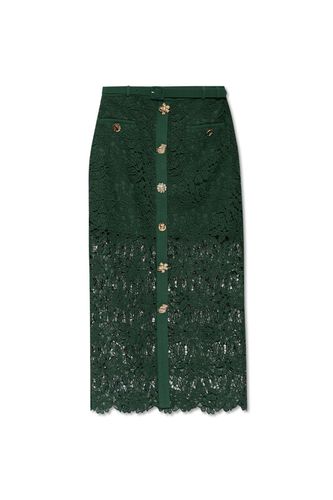 Guipure Laced Midi Skirt - self-portrait - Modalova