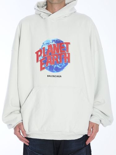 Balenciaga Planet Earth Hoodie - Balenciaga - Modalova