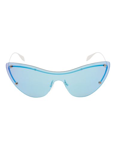 Spike Studs Cat-eye Mask Sunglasses In /silver - Alexander McQueen - Modalova