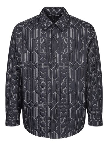 Palm Angels Monogram Quilted Shirt - Palm Angels - Modalova