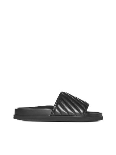 Off-White Duffle Leather Slides - Off-White - Modalova