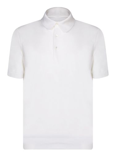 Premium White Cotton Polo Shirt - Zegna - Modalova