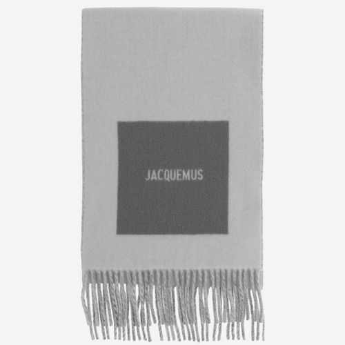 Jacquemus Wool Scarf With Logo - Jacquemus - Modalova