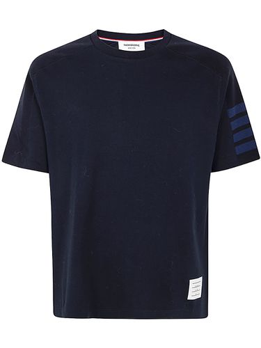 Thom Browne Navy Cotton T-shirt - Thom Browne - Modalova